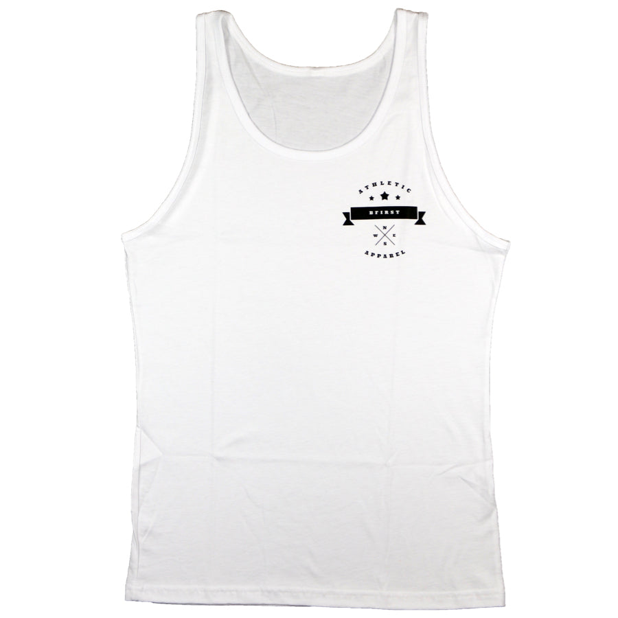 Athletic Tank Top in White