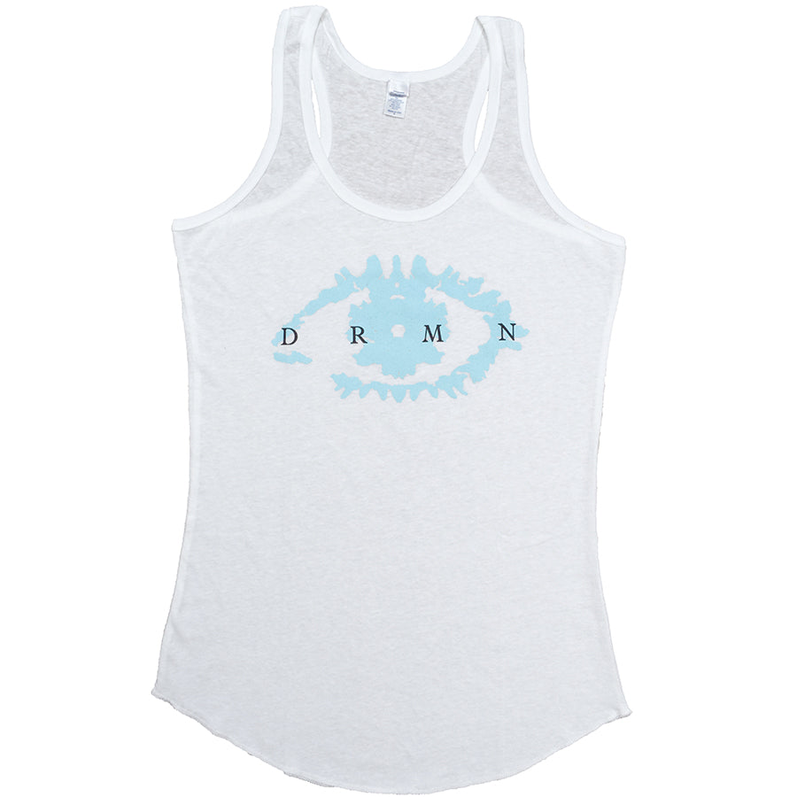 Women's DRMN Eye Tank Top in White