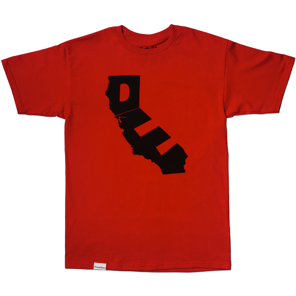 California Tee in Red